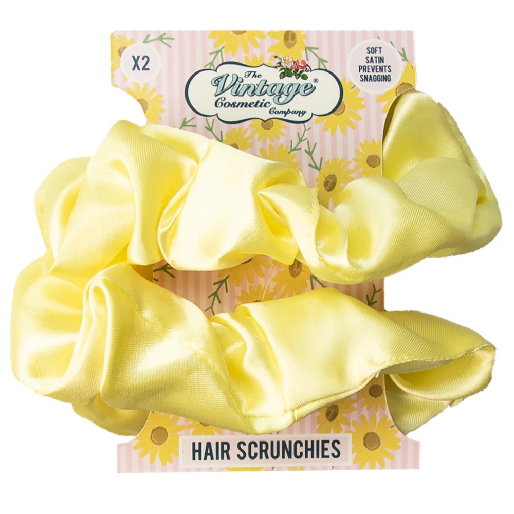 THE VINTAGE COSMETICS COMPANY SATIN HAIR SCRUNCHIES